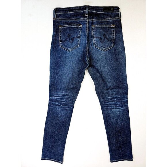 AG Adriano Goldschmied Size 25X29 Women's The Prima Cigarette Ankle Blue Jeans - Picture 1 of 12